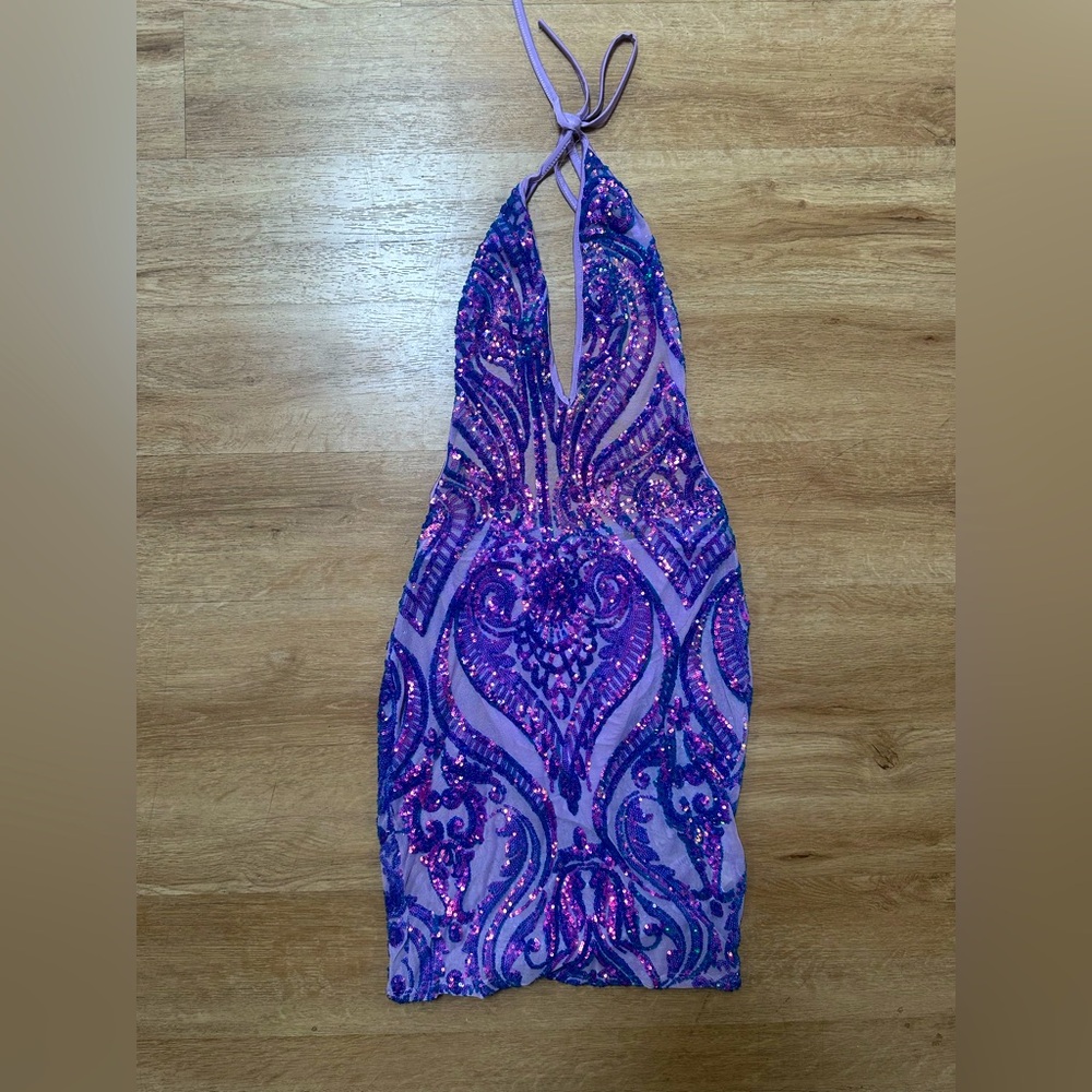 Fashion Nova - Stand Out Sequin Mini Dress - M